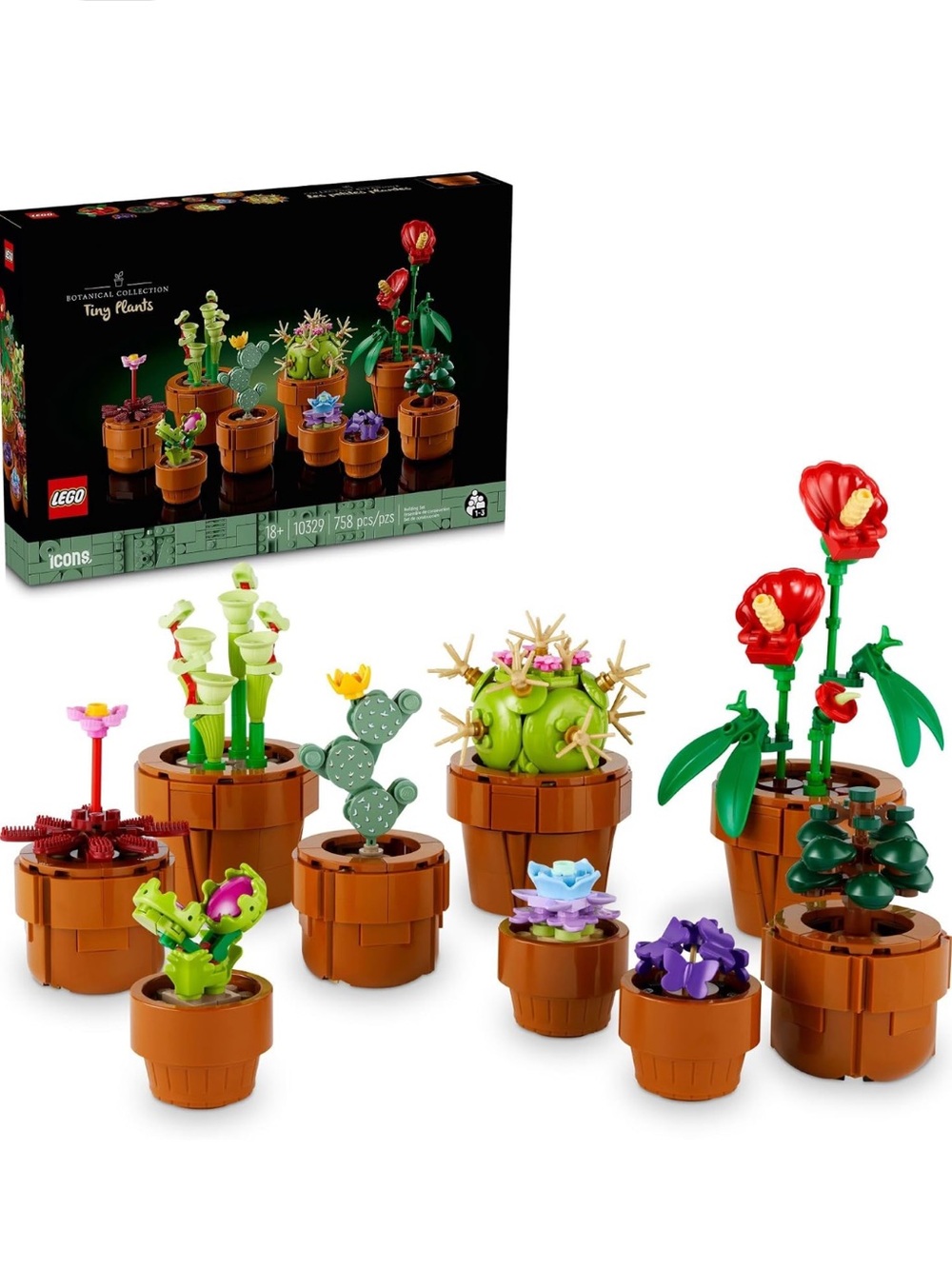 LEGO Botanical Tiny Plants Set Build and Display Set for Adults 10329